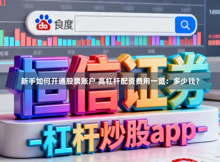 新手如何开通股票账户 高杠杆配资费用一览：多少钱？