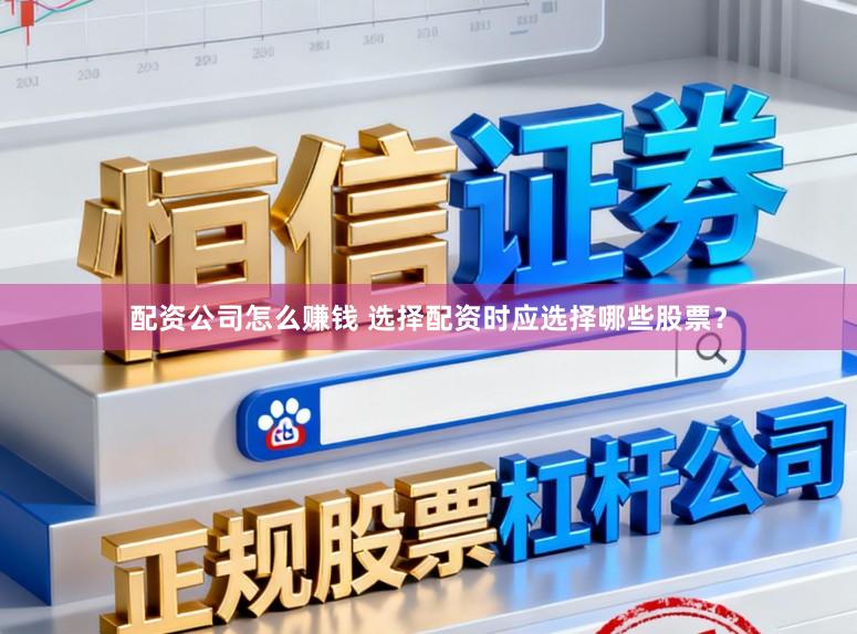 配资公司怎么赚钱 选择配资时应选择哪些股票？